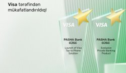 “PAŞA Bank” Visa-nın xüsusi mükafatı ilə təltif olundu