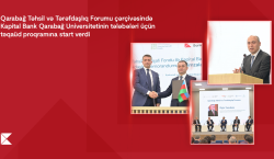 Kapital Bank Qarabağ Universitetinin tələbələri üçün təqaüd proqramına start verdi