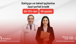 Xalq Bank-dan təhsil və səhiyyə işçiləri üçün sərfəli kredit
