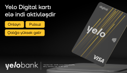 Yelo Bank-dan yeni rəqəmsal kart: Yelo Digital Card!