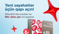 “Miles&Smiles PAŞA Bank” kart sahibləri üçün 50% əlavə mil kampaniyası!