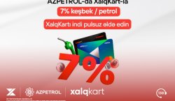 XalqKart-la Azpetrol YDM-lərində 7% keşbek/petrol!