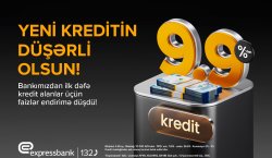 Bu bankda kredit faizləri endi! – illik 9.9%-dən