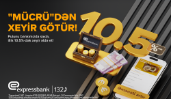 Əmanətinizə illik 10.5% artım – EXPRESSBANKDA