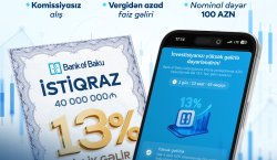 Bank of Baku istiqrazlarını ALIN, illik 13% GƏLİR QAZANIN, İSTƏDİYİNİZ VAXT SATIN.
