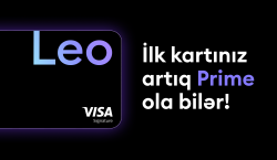 Leobank premium Leo Prime Visa kartının alınması prosesini sadələşdirib
