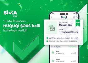 “SİMA İmza”nın hüquqi şəxs həlli istifadəyə verilib