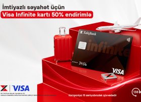 Xalq Bankdan Visa Infinite kartını 50% endirimlə əldə edin
