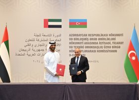Azərbaycan və BƏƏ Birgə Hökumətlərarası Komissiyanın 9-cu iclası keçirilib
