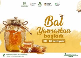 Bakıda Bal yarmarkası başladı: Təxminən 300 arıçının məhsulları təqdim edildi
