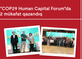 Kapital Bank“COP29 Human Capital Forum” tədbirində 2 mükafata layiq görülüb