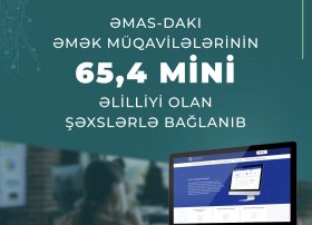 ƏMAS altsistemində əlilliyi olan şəxslərlə 65 min əmək müqaviləsi bağlanıb