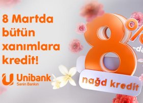 Unibank-dan xanımlara xüsusi kampaniya: Kredit 8 %-ə endirildi!