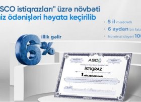 ASCO istiqrazları üzrə 4,5 milyon ABŞ dolları faiz ödənişi