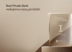 "PAŞA Bank" "Best Private Bank" mükafatına layiq görülüb