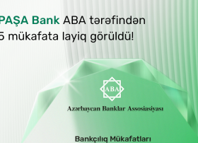 "PAŞA Bank” ABA tərəfindən 5 nüfuzlu mükafata layiq görülüb