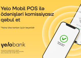 Yelo Mobil POS xidmətinə qoşulun, ödənişlər üçün komissiya ödəməyin!