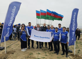 Bank Respublika rəhbərliyi və əməkdaşları ağacəkmə aksiyasında iştirak etdi