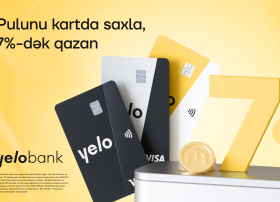 Yelo kart-dakı vəsaiti illik 7%-dək gəlir ilə artır!