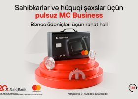 Xalq Bank-dan sahibkar və hüquqi şəxslərə Mastercard Business kartı hədiyyə!