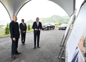 Prezident İlham Əliyev “LATIFA” Laçın tikiş fabrikinin açılışında iştirak edib