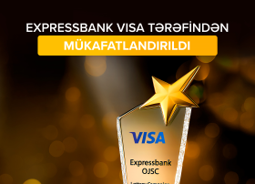 Expressbank VISA tərəfindən mükafatlandırıldı