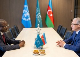 COP29 rəhbərliyi Qvineya-Bisaunun ətraf mühit naziri ilə görüşüb