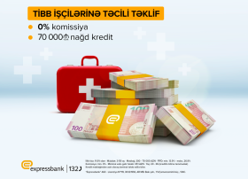 Expressbank-dan tibb işçilərinə özəl təklif!