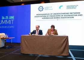 Azərbaycan Banklar Asssosiasiyası ilə Qazaxstan Maliyyəçilər Assosiasiyası arasında “Əməkdaşlıqa dair” Memorandum imzalanıb