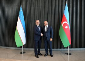 Özbəkistanın investisiyalar, sənaye və ticarət naziri ilə görüş keçirilib