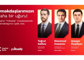 5-ci “Yüksəliş” müsabiqəsində 3 qalib Kapital Bank əməkdaşıdır