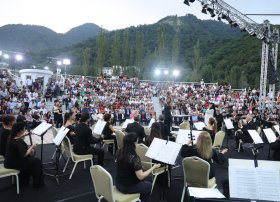 XIV Qəbələ Beynəlxalq Musiqi Festivalının təntənəli açılış mərasimi olub