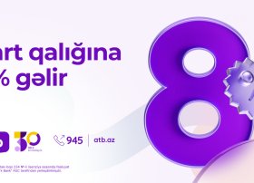 Azər Türk Bank kartlardakı qalıqlara illik 8% kampaniyasını davam etdirir
