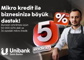 “Unibank”ın yay kampaniyası avqustun 31-dək uzadılıb