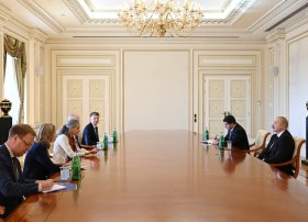 Prezident İlham Əliyev Avropa İttifaqının xüsusi nümayəndəsi Maqdalena Qrononu qəbul edib