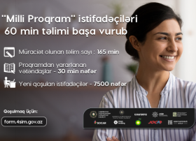 “Milli Proqram” istifadəçiləri rekord sayda təlimi uğurla başa vurublar