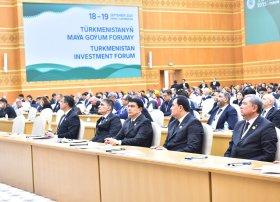 İqtisadiyyat nazirinin müavini Türkmənistan İnvestisiya Forumunda iştirak edib