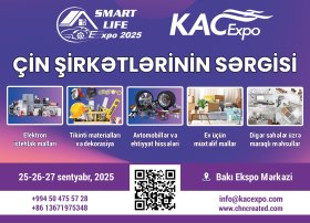 ÇİN ŞİRKƏTLƏRİ SƏRGİSİNİN KEÇİRİLMƏSİNƏ 2 GÜN QALDI!!!