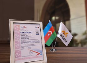 “AzerGold” QSC beynəlxalq standart üzrə daha bir sertifikat əldə edib