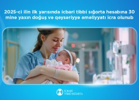 2025-ci ilin ilk yarısında icbari tibbi sığorta hesabına 30 minə yaxın doğuş icra olunub