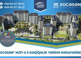 Huner Group-dan Bakıya dəyər qatan yeni layihə: Xocəsən Residence