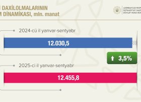 Vergilərin 73,6 faizi qeyri-neft-qaz sektorunun payına düşüb