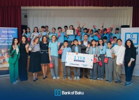 Bank of Baku-dan növbəti maliyyə savadlılığı tədbiri: bu dəfə şagirdlərlə birlikdə