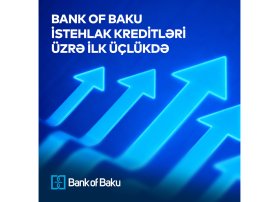 Bank of Baku istehlak kreditləri üzrə TOP 3-də yerləşdi!