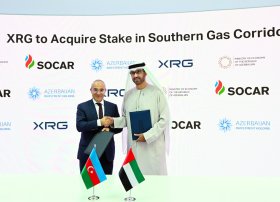 XRG-nin “Cənub Qaz Dəhlizi” Qapalı Səhmdar Cəmiyyətində pay əldə etməsinə dair Əsas Şərtlərlə bağlı Razılaşma imzalanıb