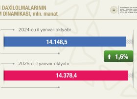 Vergilərin 72,4 faizi qeyri-neft-qaz sektorunun payına düşüb