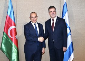 İsrailin energetika və infrastruktur naziri ilə görüş keçirilib