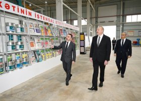 Prezident İlham Əliyev &ldquo;AZWOOL&rdquo; mineral daş yunu zavodunun açılışında iştirak edib