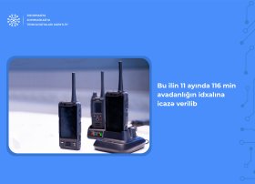 Bu ilin 11 ayında 116 min avadanlığın idxalına icazə verilib