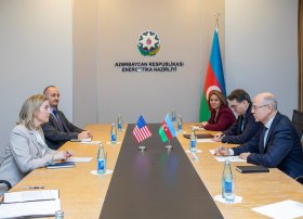 Energetika naziri ABŞ-nin Azərbaycandakı müvəqqəti işlər vəkili ilə enerji əməkdaşlığını müzakirə edib